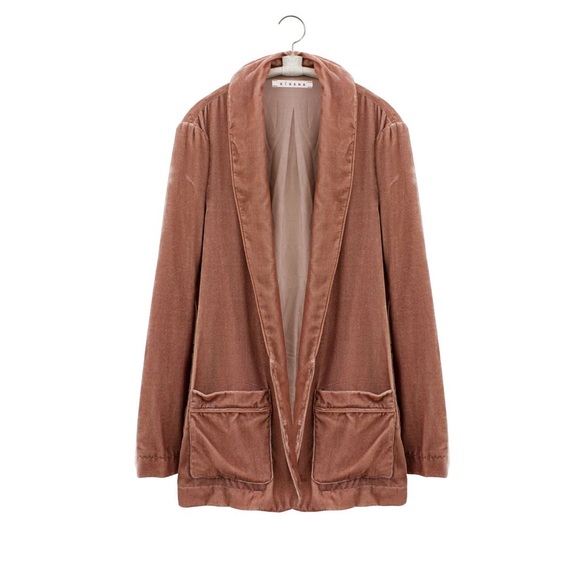 XiRENA Jackets & Blazers - (Xirena) Old Rose Jax Jacket Velvet Blazer